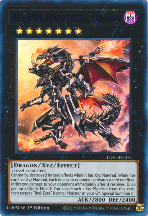 Red-Eyes Flare Metal Dragon (Blue) [LDS1-EN015] Ultra Rare | Dragon's Lair Comics and Fantasy Houston TX