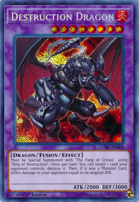 Destruction Dragon [LCKC-EN108] Secret Rare | Dragon's Lair Comics and Fantasy Houston TX