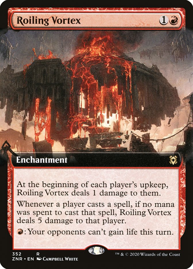 Roiling Vortex (Extended Art) [Zendikar Rising] | Dragon's Lair Comics and Fantasy Houston TX