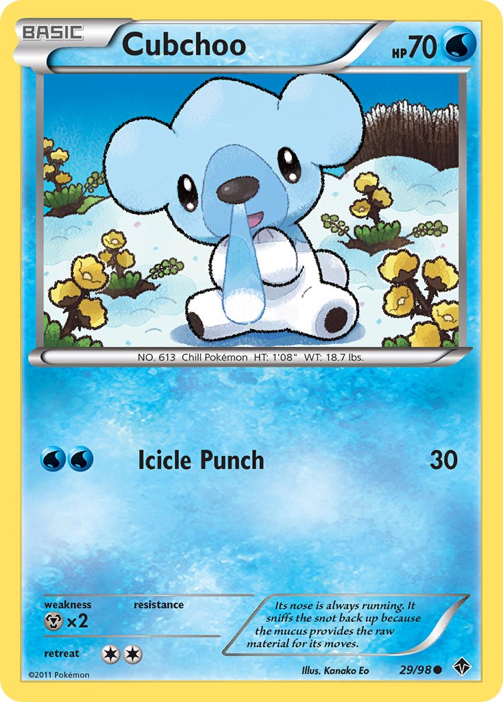 Cubchoo (29/98) [Black & White: Emerging Powers] | Dragon's Lair Comics and Fantasy Houston TX