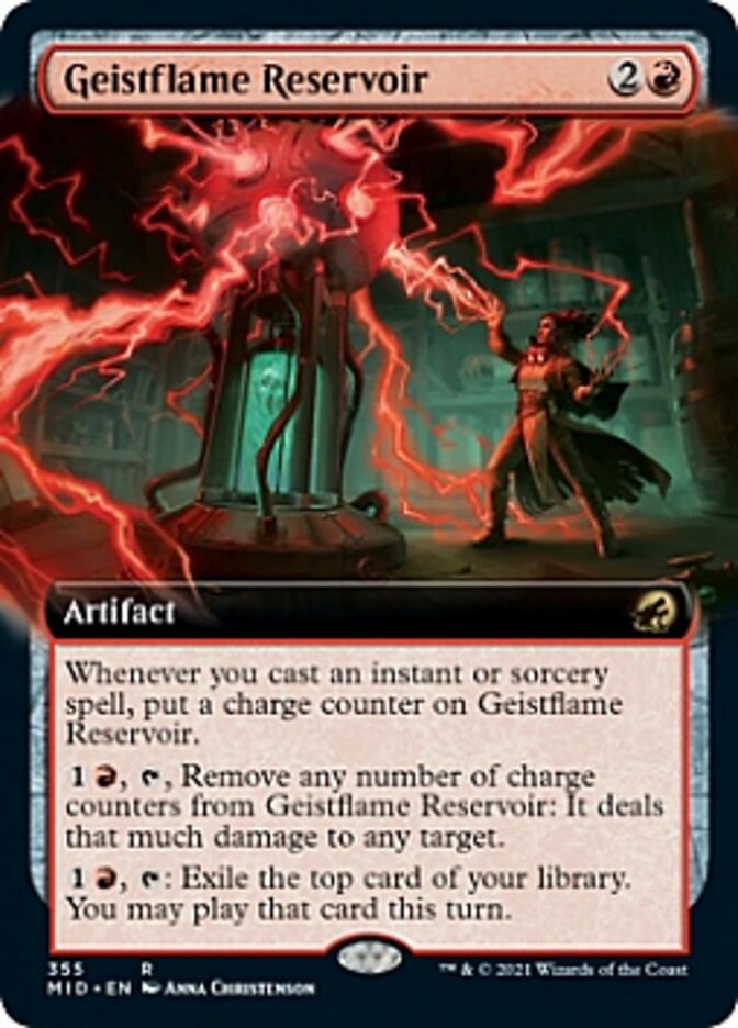 Geistflame Reservoir (Extended Art) [Innistrad: Midnight Hunt] | Dragon's Lair Comics and Fantasy Houston TX