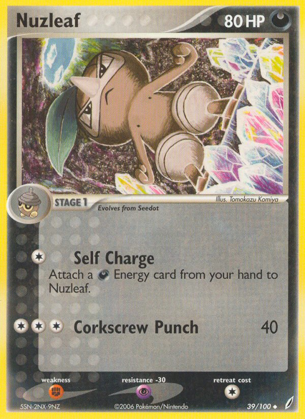 Nuzleaf (39/100) [EX: Crystal Guardians] | Dragon's Lair Comics and Fantasy Houston TX