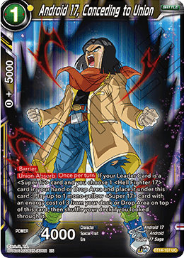 Android 17, Conceding to Union (BT14-107) [Cross Spirits] | Dragon's Lair Comics and Fantasy Houston TX