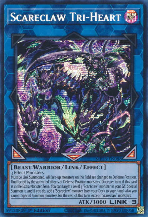 Scareclaw Tri-Heart [MP23-EN088] Prismatic Secret Rare | Dragon's Lair Comics and Fantasy Houston TX