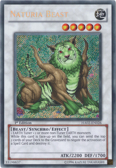 Naturia Beast [HA02-EN026] Secret Rare | Dragon's Lair Comics and Fantasy Houston TX