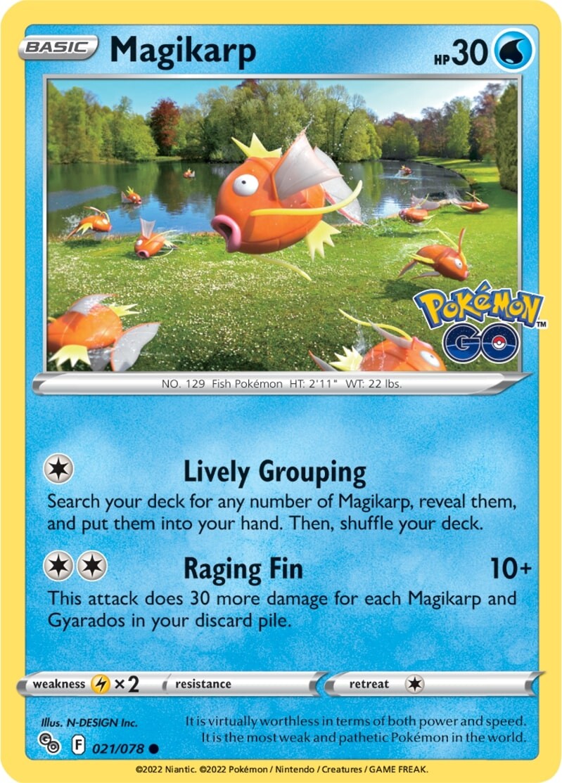 Magikarp (021/078) [Pokémon GO] | Dragon's Lair Comics and Fantasy Houston TX