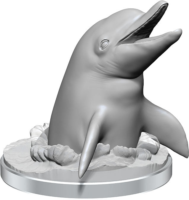 WizKids Deep Cuts Unpainted Miniatures: W14 Dolphins | Dragon's Lair Comics and Fantasy Houston TX