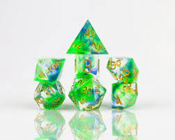 RPG Dice Set (7): Sharp Cyprus | Dragon's Lair Comics and Fantasy Houston TX