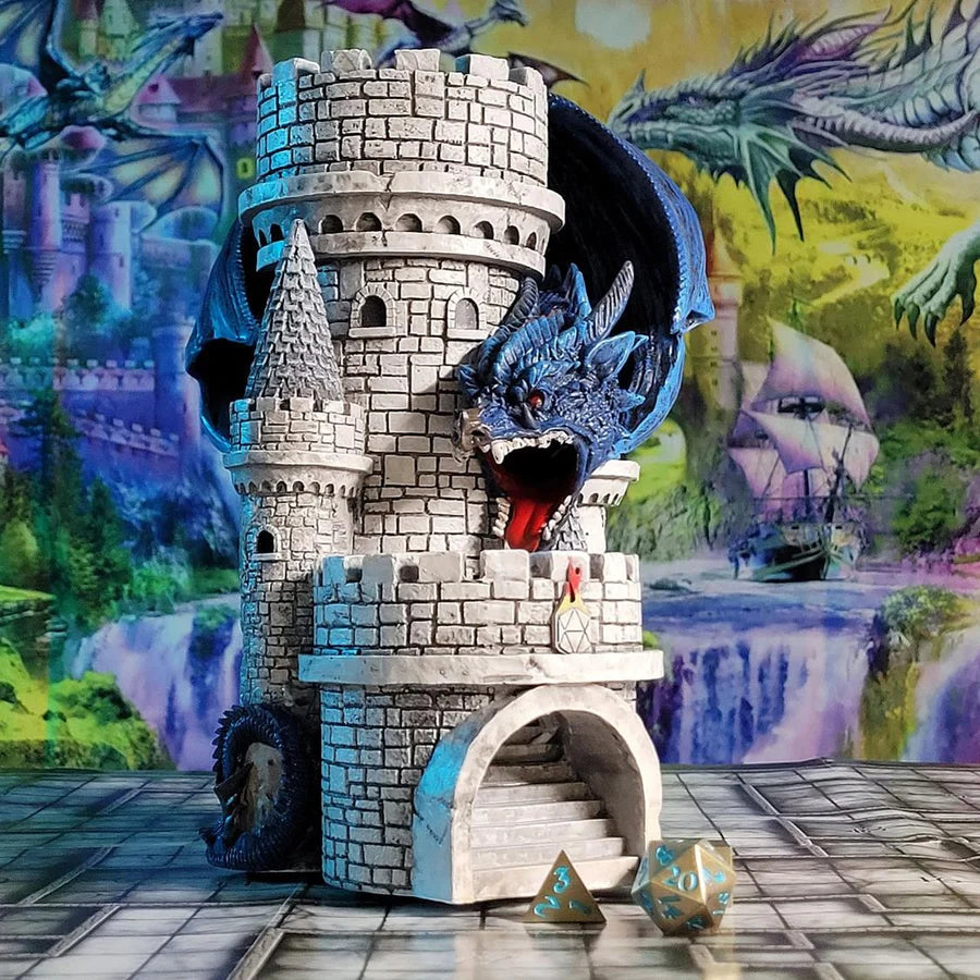 Forged Gaming Blue Dragon Dice Tower | Dragon's Lair Comics and Fantasy Houston TX