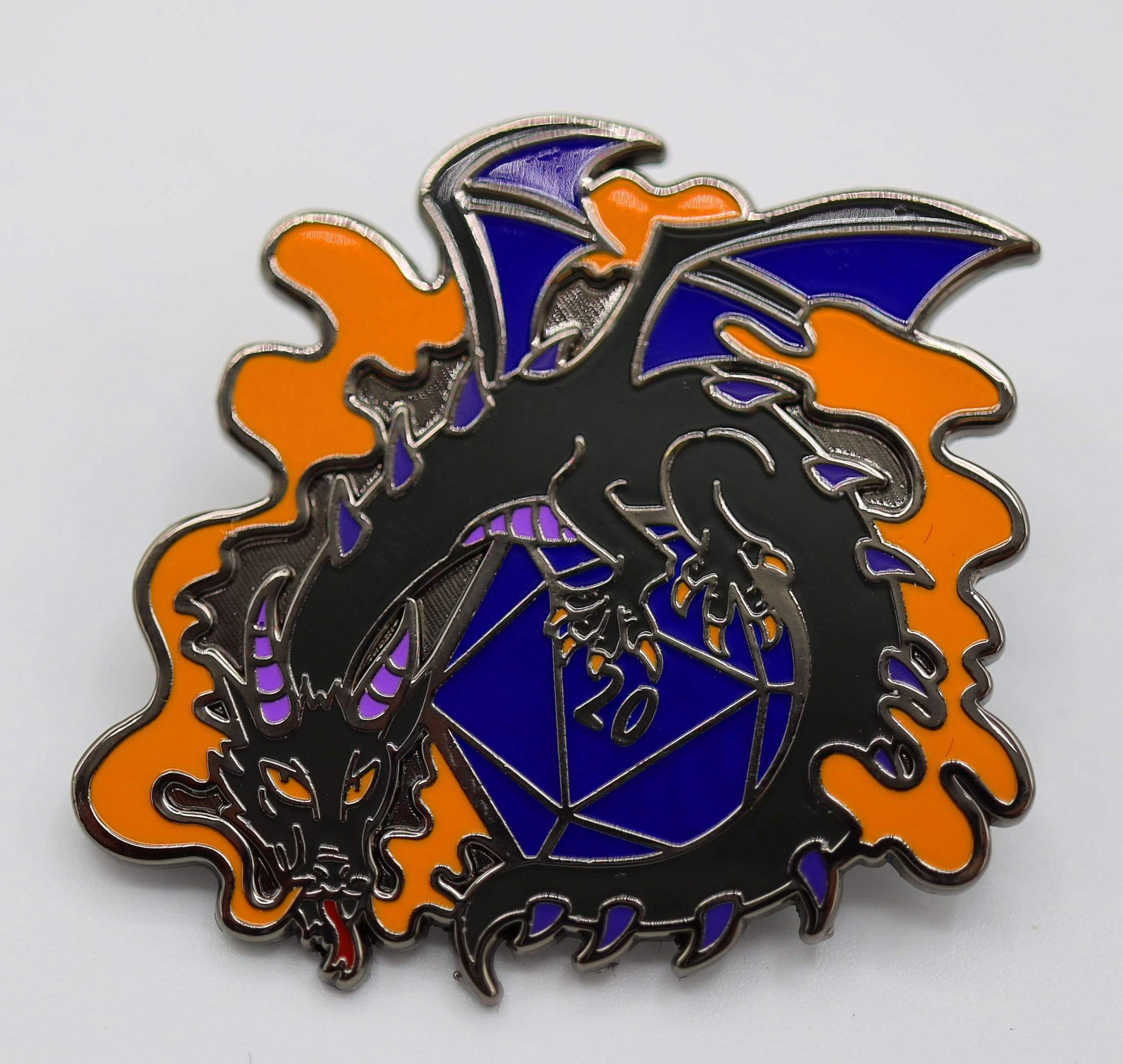 Foam Brain Dice Dragons Pin: Smoke | Dragon's Lair Comics and Fantasy Houston TX