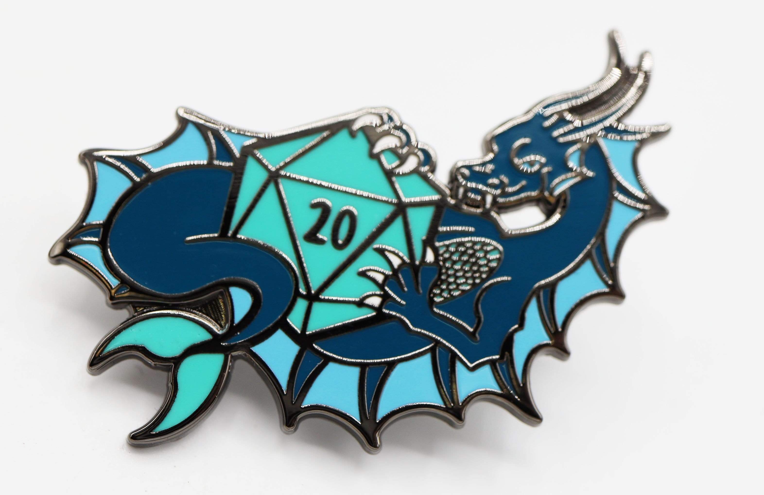 Foam Brain Pin: Water Dice Dragon | Dragon's Lair Comics and Fantasy Houston TX