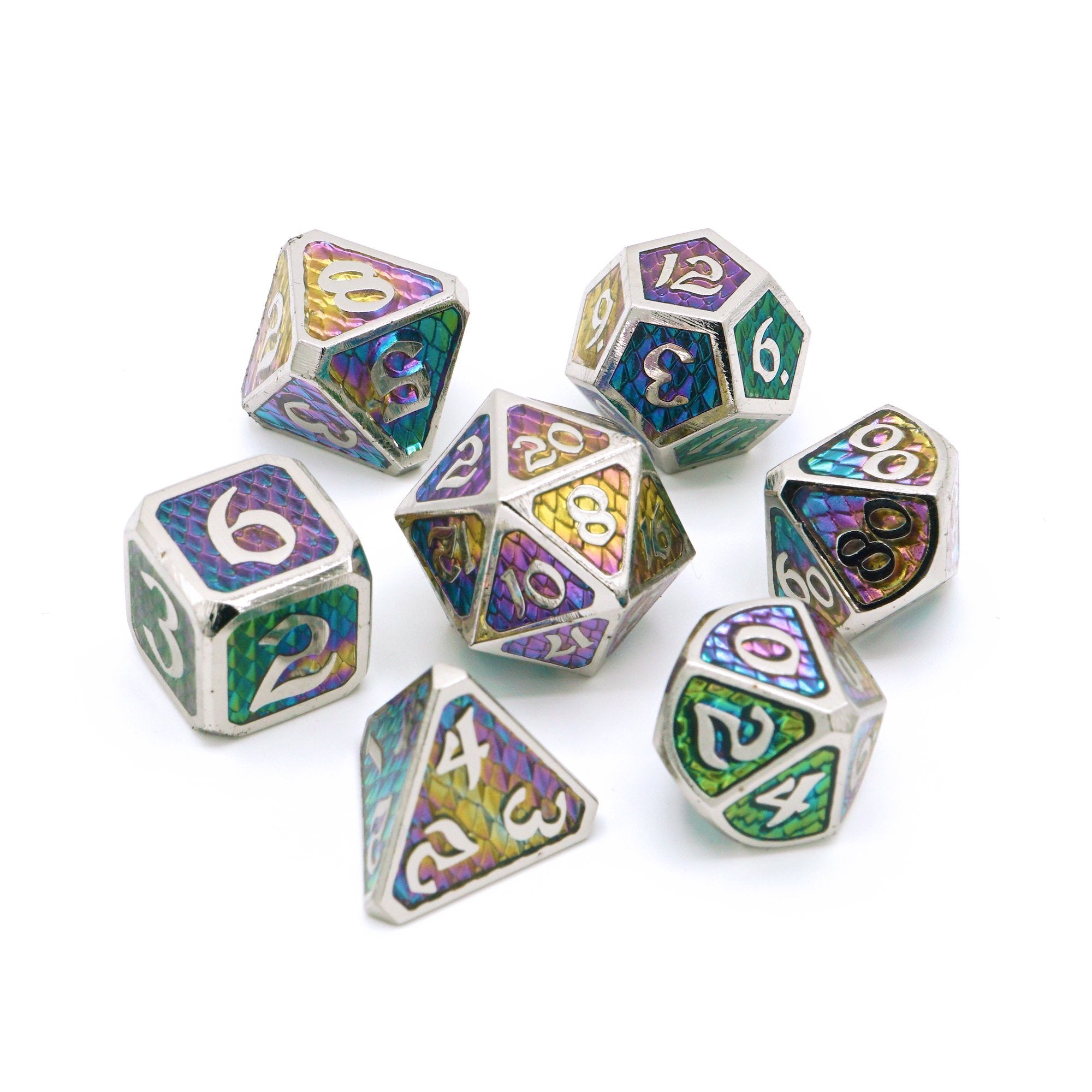 Die Hard Dice Drakona Khaos Aether Metal Dice Set | Dragon's Lair Comics and Fantasy Houston TX