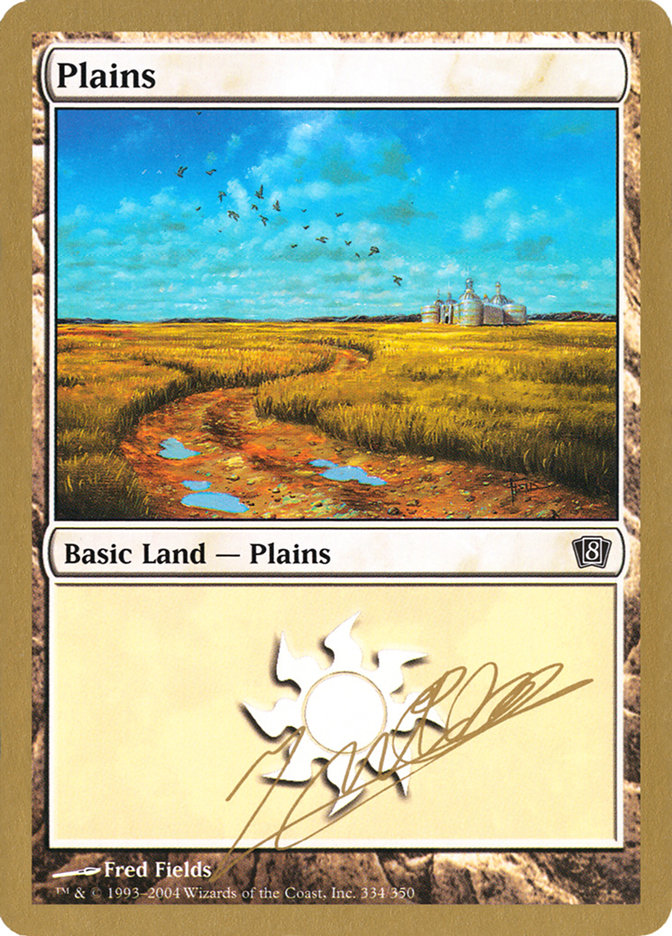 Plains (jn334) (Julien Nuijten) [World Championship Decks 2004] | Dragon's Lair Comics and Fantasy Houston TX