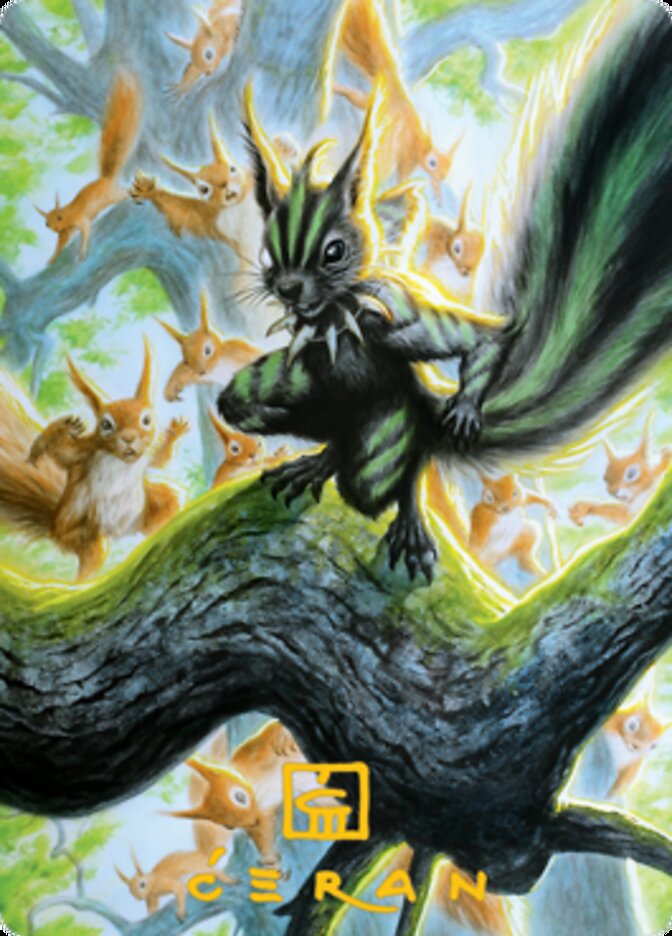 Chatterfang, Squirrel General Art Card (67) (Gold-Stamped Signature) [Modern Horizons 2 Art Series] | Dragon's Lair Comics and Fantasy Houston TX