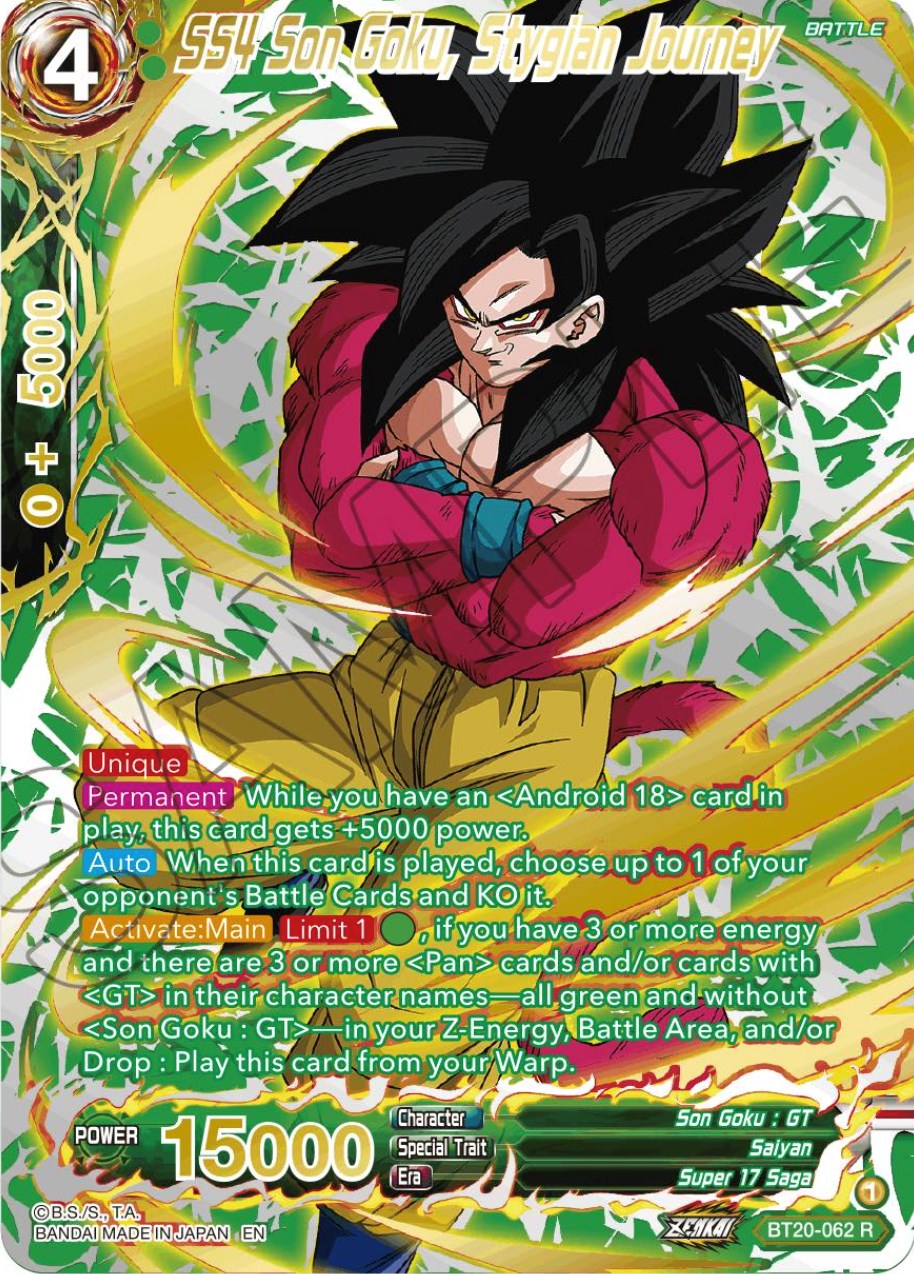 SS4 Son Goku, Stygian Journey (Gold-Stamped) (BT20-062) [Power Absorbed] | Dragon's Lair Comics and Fantasy Houston TX