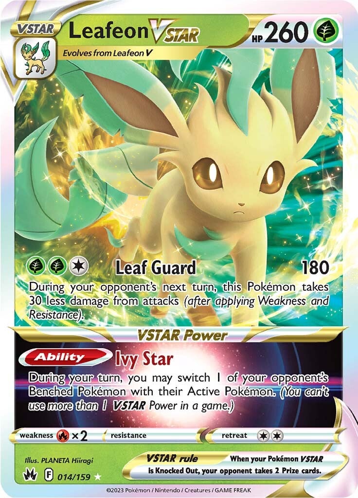 Leafeon VSTAR (014/159) [Sword & Shield: Crown Zenith] | Dragon's Lair Comics and Fantasy Houston TX