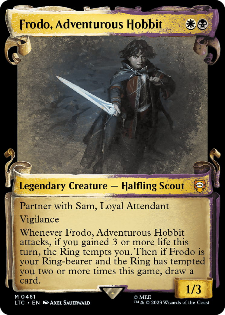 Frodo, Adventurous Hobbit [The Lord of the Rings: Tales of Middle-Earth Commander Showcase Scrolls] | Dragon's Lair Comics and Fantasy Houston TX