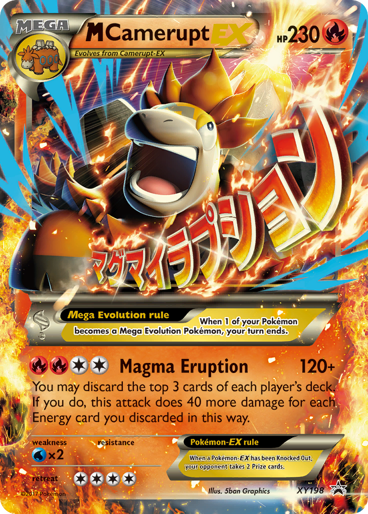 M Camerupt EX (XY198) [XY: Black Star Promos] | Dragon's Lair Comics and Fantasy Houston TX