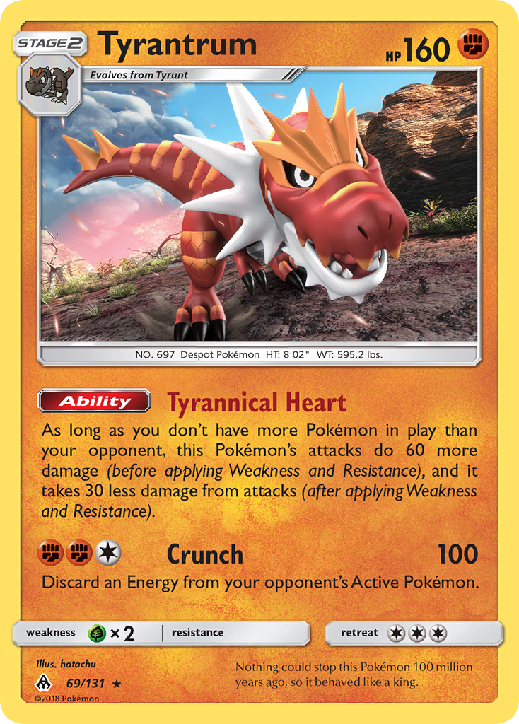 Tyrantrum (69/131) [Sun & Moon: Forbidden Light] | Dragon's Lair Comics and Fantasy Houston TX