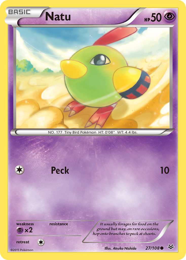 Natu (27/108) [XY: Roaring Skies] | Dragon's Lair Comics and Fantasy Houston TX