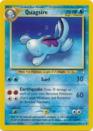 Quagsire (45/111) [Neo Genesis Unlimited] | Dragon's Lair Comics and Fantasy Houston TX