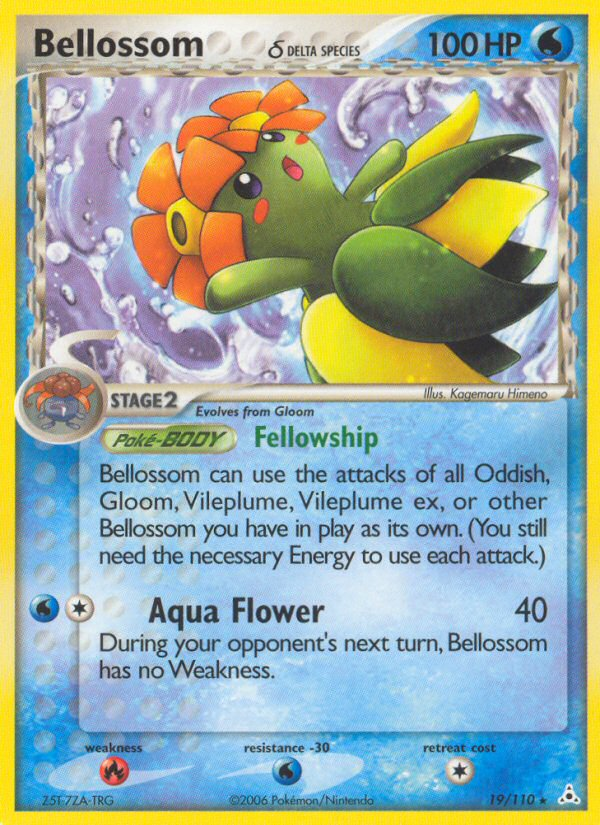 Bellossom (19/110) (Delta Species) [EX: Holon Phantoms] | Dragon's Lair Comics and Fantasy Houston TX