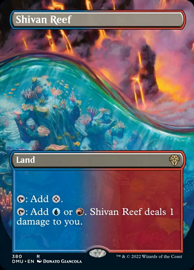 Shivan Reef (Borderless Alternate Art) [Dominaria United] | Dragon's Lair Comics and Fantasy Houston TX