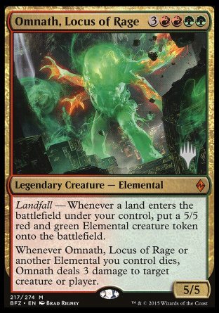 Omnath, Locus of Rage (Promo Pack) [Battle for Zendikar Promos] | Dragon's Lair Comics and Fantasy Houston TX