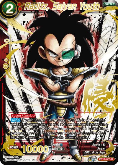 Raditz, Saiyan Youth (Alternate Art) (BT11-005) [Special Anniversary Set 2021] | Dragon's Lair Comics and Fantasy Houston TX