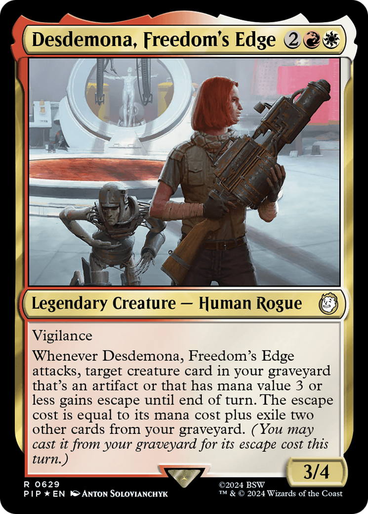 Desdemona, Freedom's Edge (Surge Foil) [Fallout] | Dragon's Lair Comics and Fantasy Houston TX