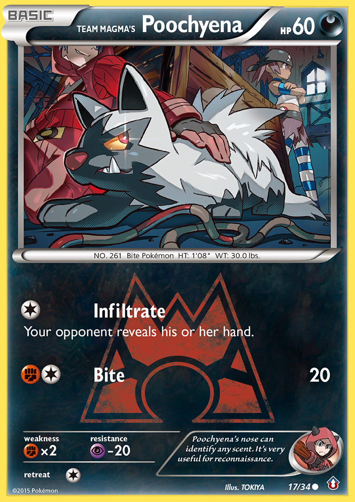 Team Magma's Poochyena (17/34) [XY: Double Crisis] | Dragon's Lair Comics and Fantasy Houston TX