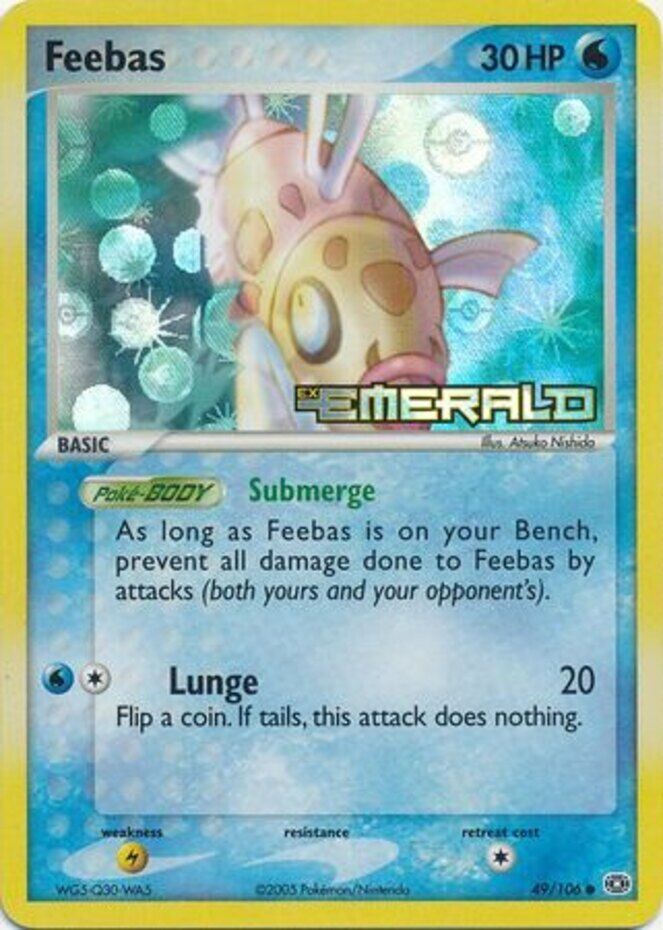 Feebas (49/106) (Stamped) [EX: Emerald] | Dragon's Lair Comics and Fantasy Houston TX