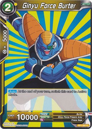 Ginyu Force Burter (BT1-097) [Galactic Battle] | Dragon's Lair Comics and Fantasy Houston TX