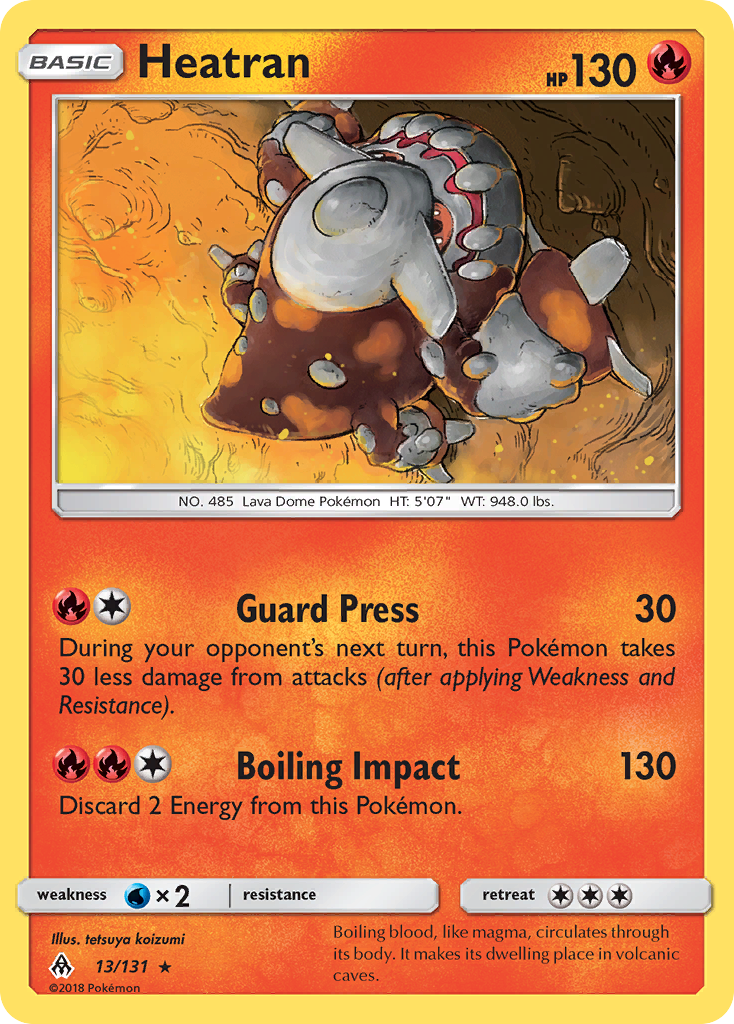 Heatran (13/131) [Sun & Moon: Forbidden Light] | Dragon's Lair Comics and Fantasy Houston TX