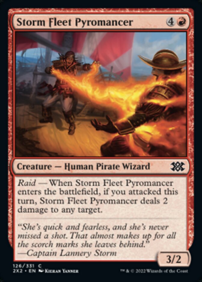 Storm Fleet Pyromancer [Double Masters 2022] | Dragon's Lair Comics and Fantasy Houston TX