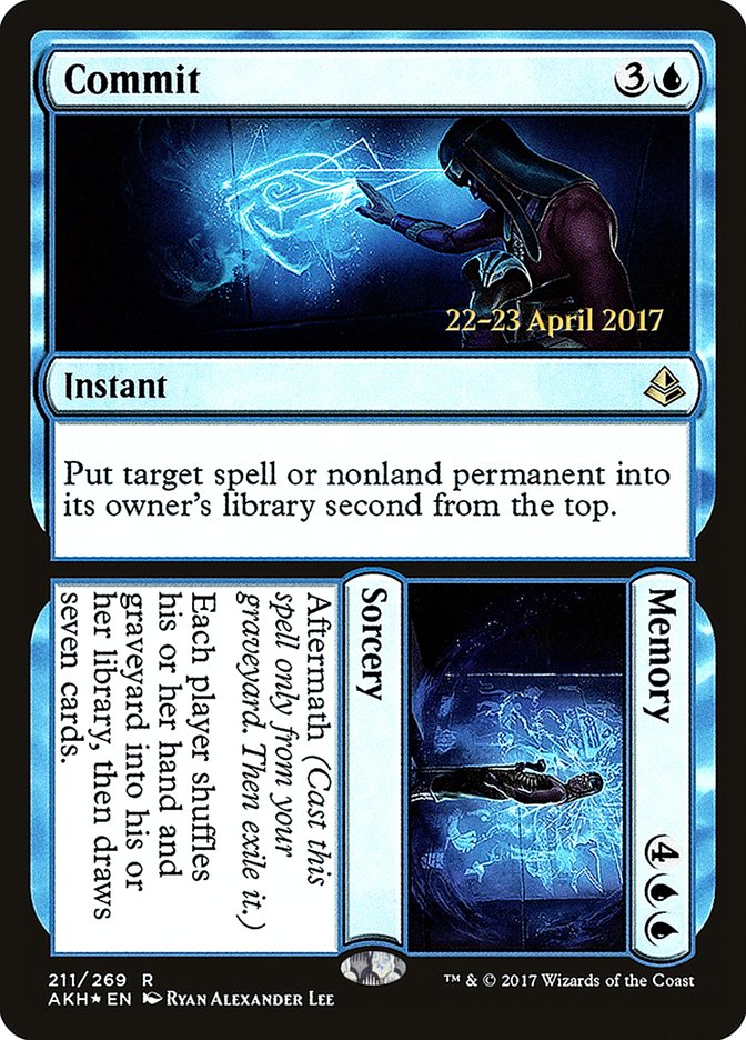 Commit // Memory [Amonkhet Prerelease Promos] | Dragon's Lair Comics and Fantasy Houston TX