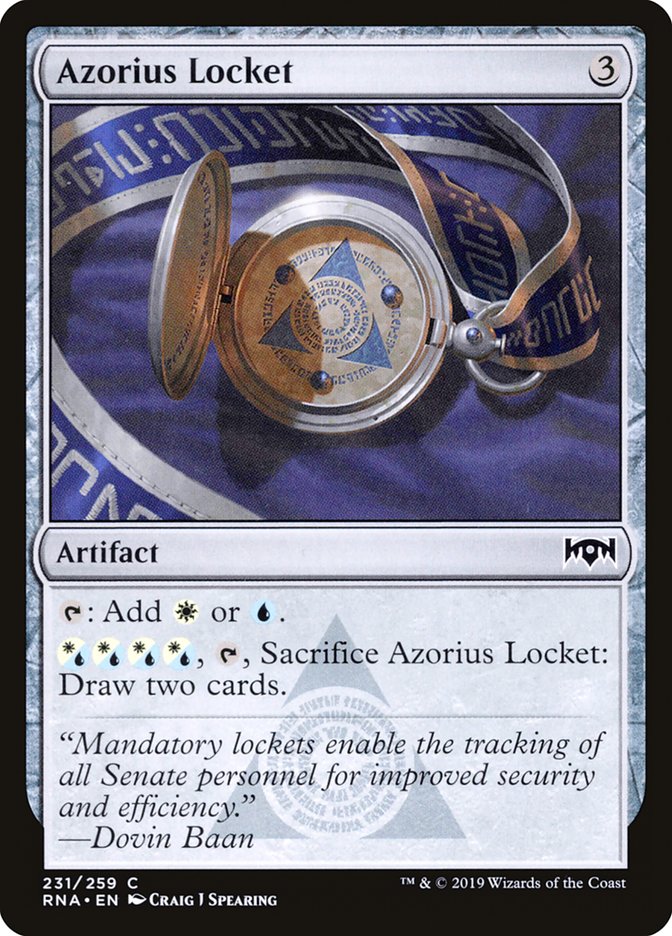 Azorius Locket [Ravnica Allegiance] | Dragon's Lair Comics and Fantasy Houston TX