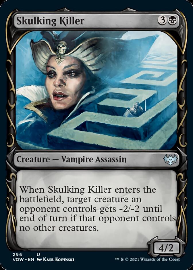 Skulking Killer (Showcase Fang Frame) [Innistrad: Crimson Vow] | Dragon's Lair Comics and Fantasy Houston TX