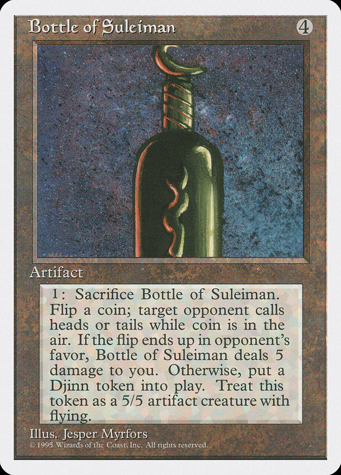 Bottle of Suleiman [Fourth Edition] | Dragon's Lair Comics and Fantasy Houston TX