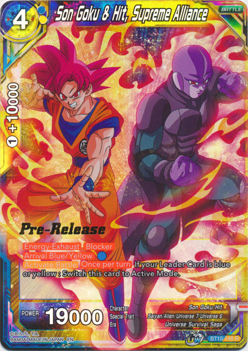 Son Goku & Hit, Supreme Alliance (BT10-145) [Rise of the Unison Warrior Prerelease Promos] | Dragon's Lair Comics and Fantasy Houston TX