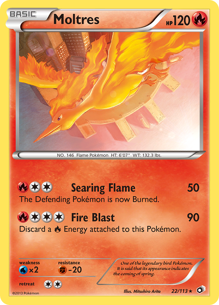 Moltres (22/113) [Black & White: Legendary Treasures] | Dragon's Lair Comics and Fantasy Houston TX