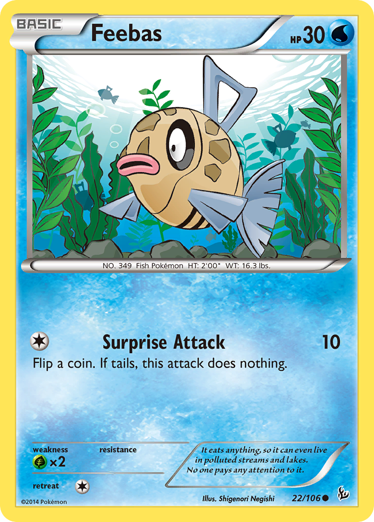 Feebas (22/106) [XY: Flashfire] | Dragon's Lair Comics and Fantasy Houston TX