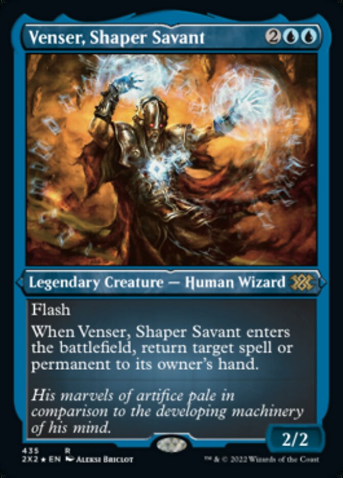 Venser, Shaper Savant (Foil Etched) [Double Masters 2022] | Dragon's Lair Comics and Fantasy Houston TX