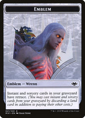 Zombie (007) // Wrenn and Six Emblem (021) Double-Sided Token [Modern Horizons Tokens] | Dragon's Lair Comics and Fantasy Houston TX