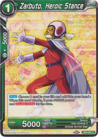 Zarbuto, Heroic Stance (Reprint) (DB2-081) [Battle Evolution Booster] | Dragon's Lair Comics and Fantasy Houston TX