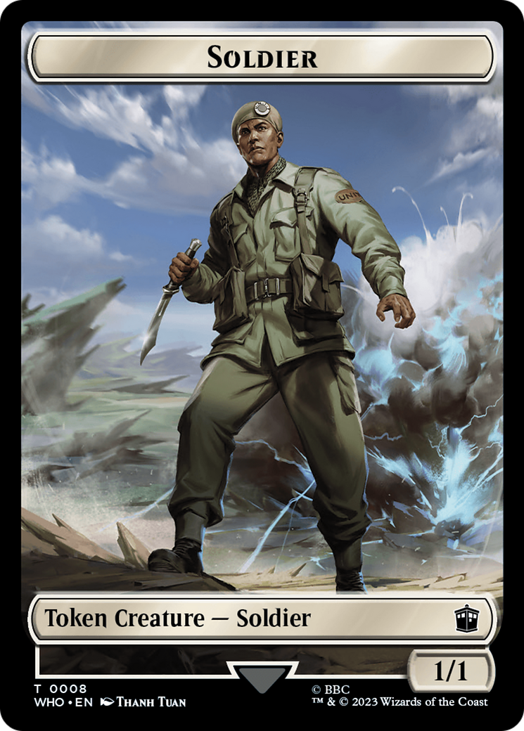 Soldier // Food (0027) Double-Sided Token [Doctor Who Tokens] | Dragon's Lair Comics and Fantasy Houston TX