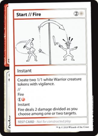 Start // Fire (2021 Edition) [Mystery Booster Playtest Cards] | Dragon's Lair Comics and Fantasy Houston TX