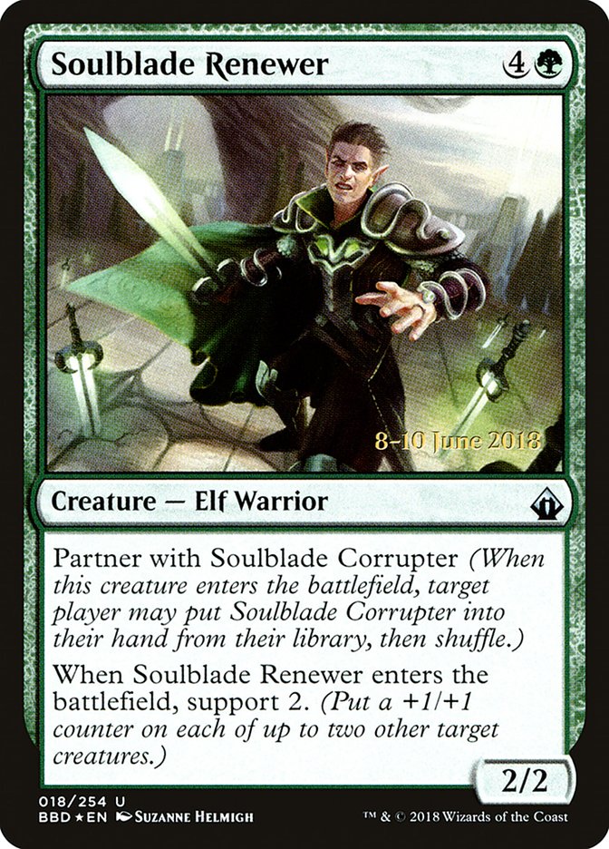 Soulblade Renewer [Battlebond Prerelease Promos] | Dragon's Lair Comics and Fantasy Houston TX