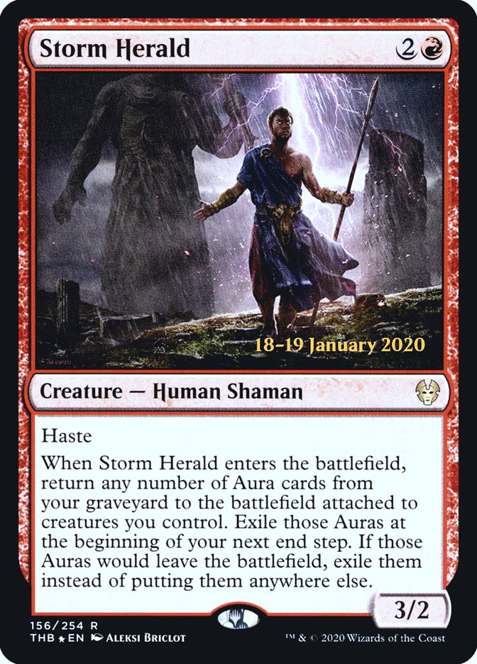 Storm Herald [Theros Beyond Death Prerelease Promos] | Dragon's Lair Comics and Fantasy Houston TX