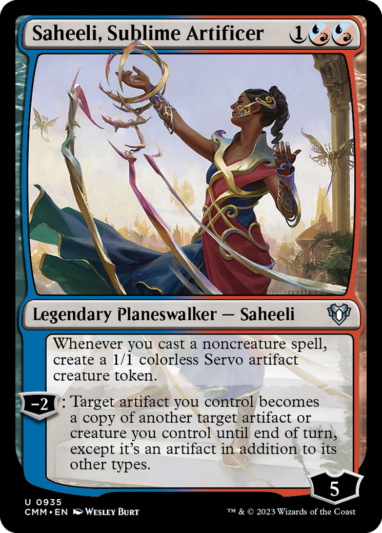 Saheeli, Sublime Artificer [Commander Masters] | Dragon's Lair Comics and Fantasy Houston TX